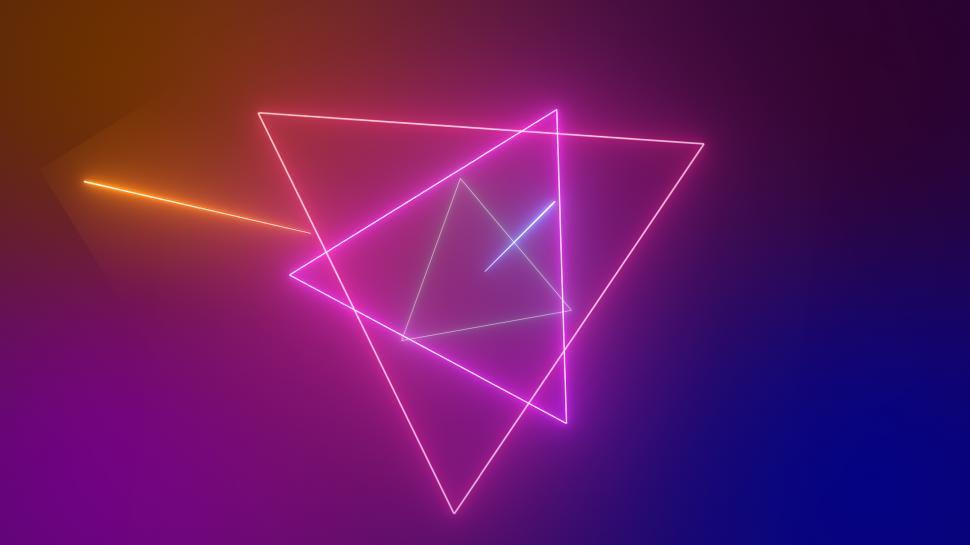 Free Image of Retro neon background  
