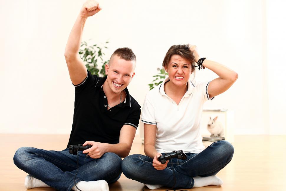 Free Image of Video game has a winner and a loser 