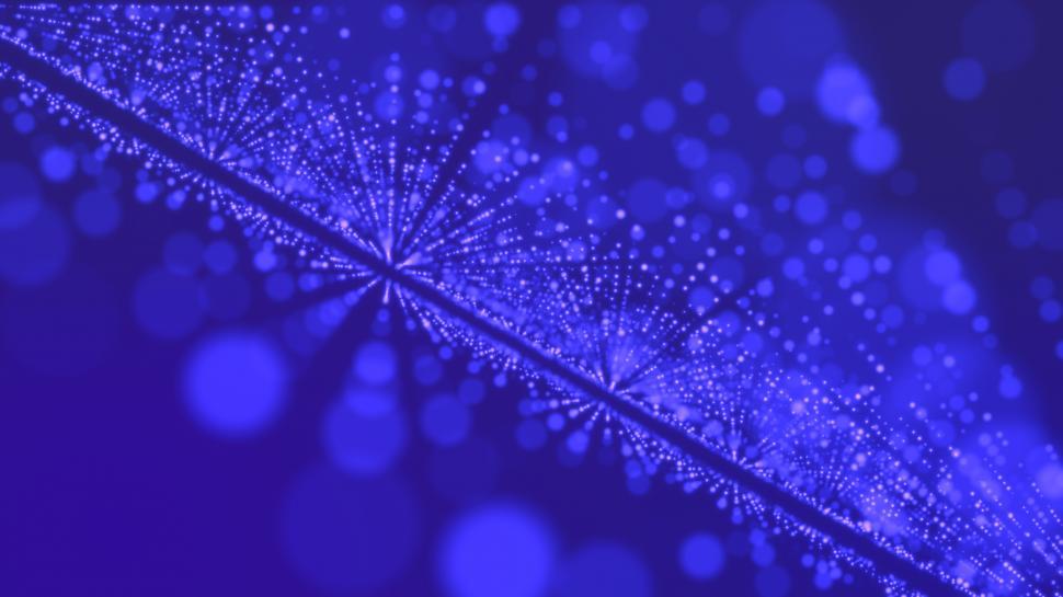 Free Image of Glowing purple particle background  