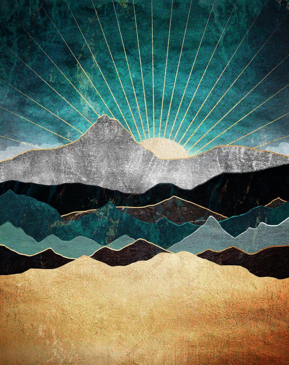 Free Image of Sunrise Over the Mountains 