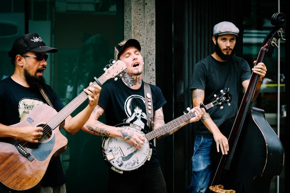Free Image of Street musicians 