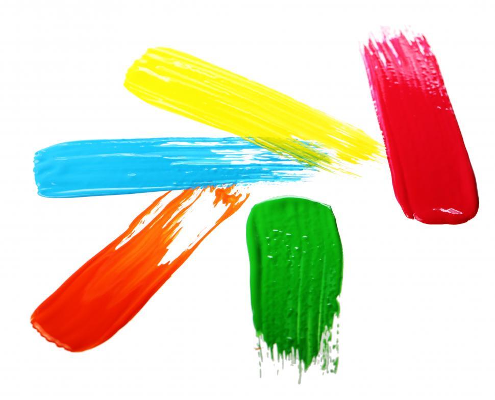 Free Image of Samples of colorful paint 