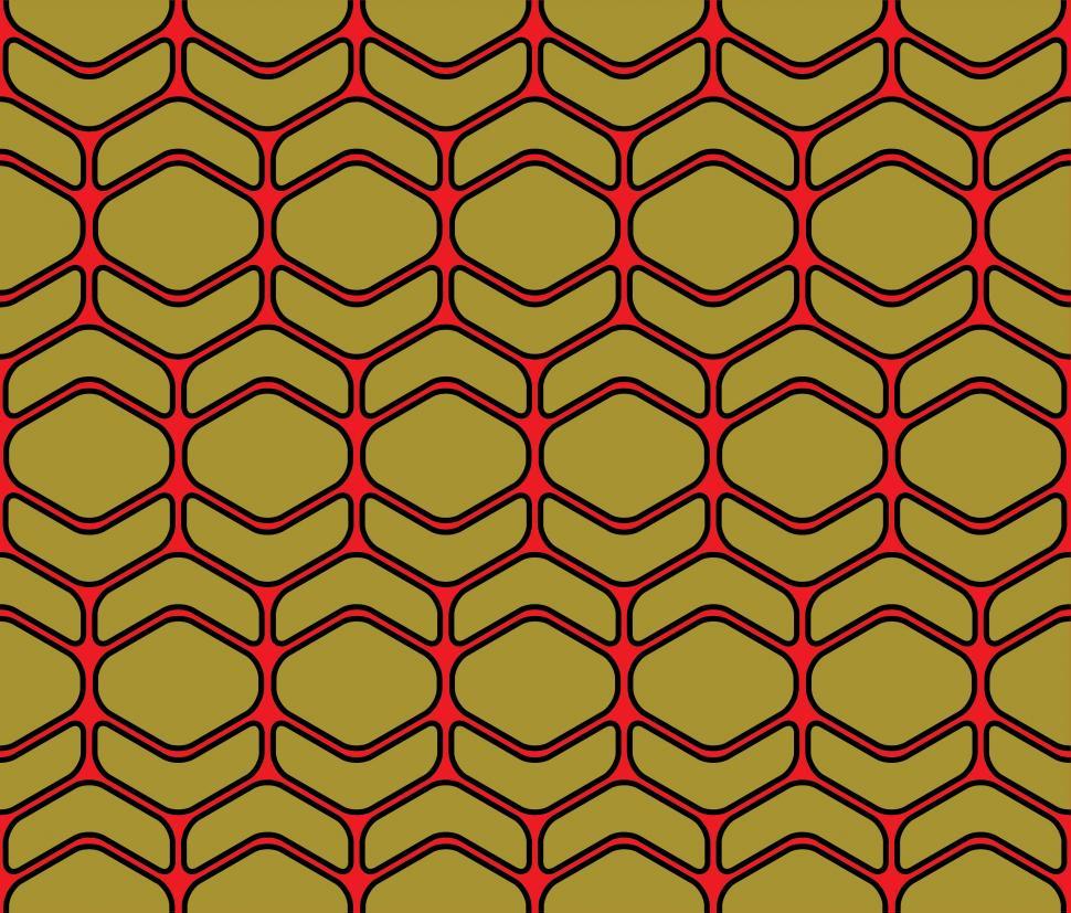 Free Image of Gold shapes seamless pattern  