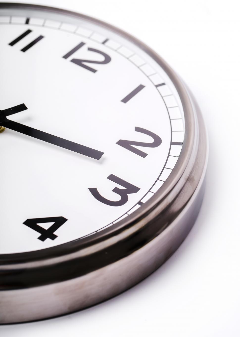 Free Image of Wall clock partially in frame 