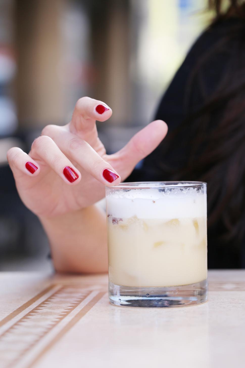 Free Image of Woman with a drink 