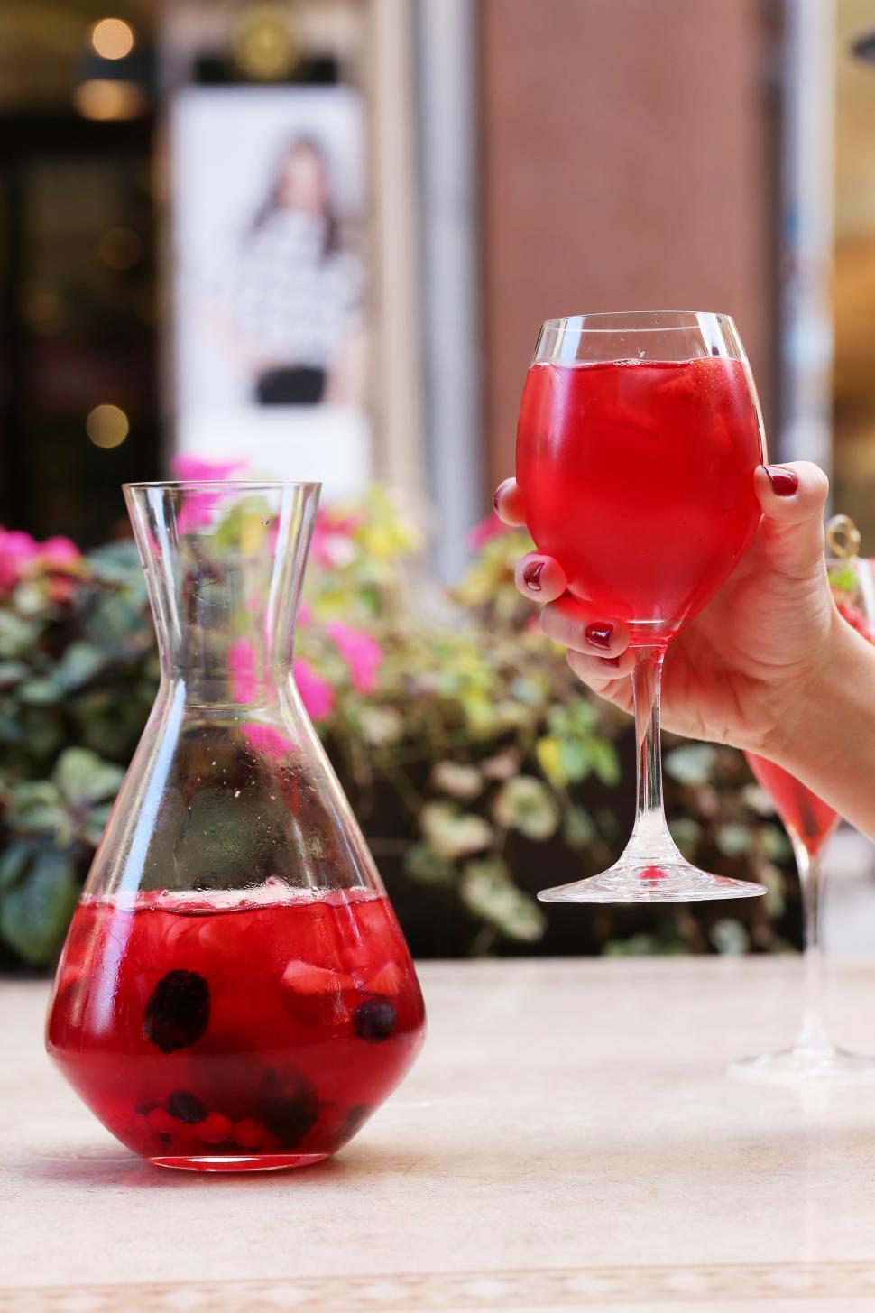 Free Image of Pitcher of sangria 