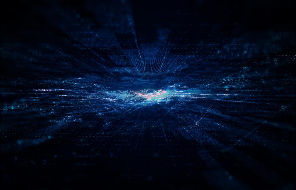 Free Image of Tech Horizon - Abstract Technology Background 