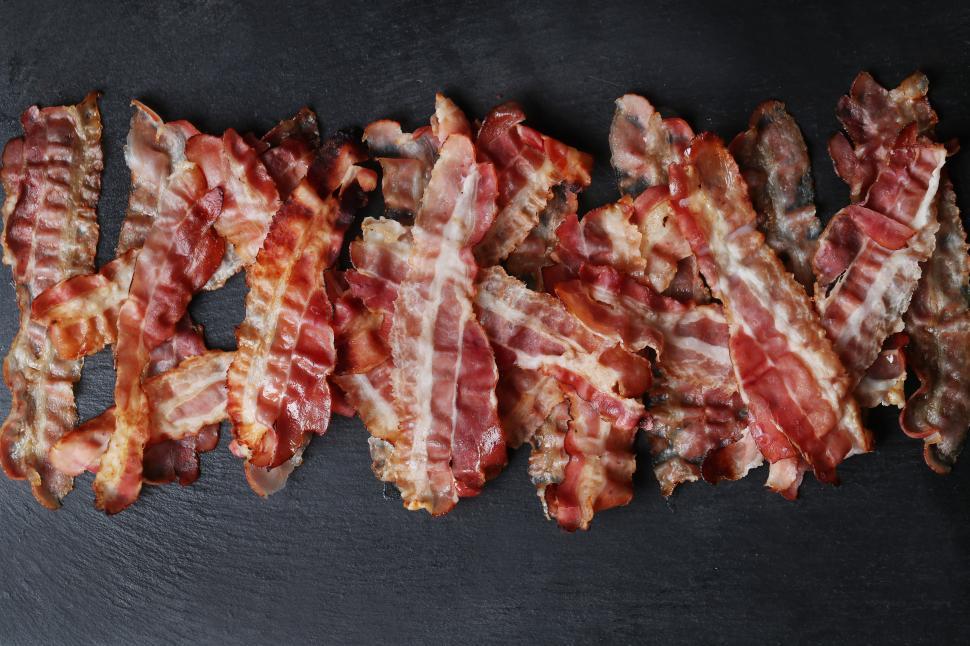 Free Image of Cooked Bacon 