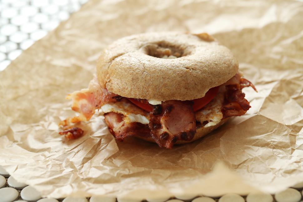 Free Image of Bagel sandwich 