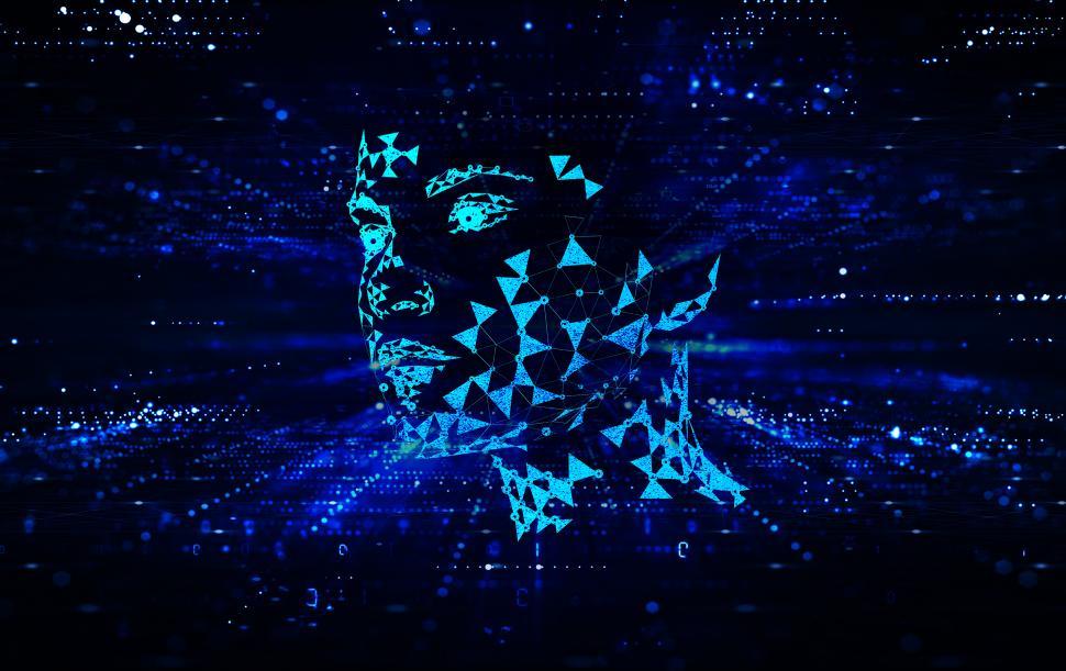Free Image of Artificial Intelligence - Humanoid Robot Face  