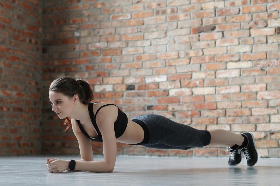 Free Image of Planking exercise 