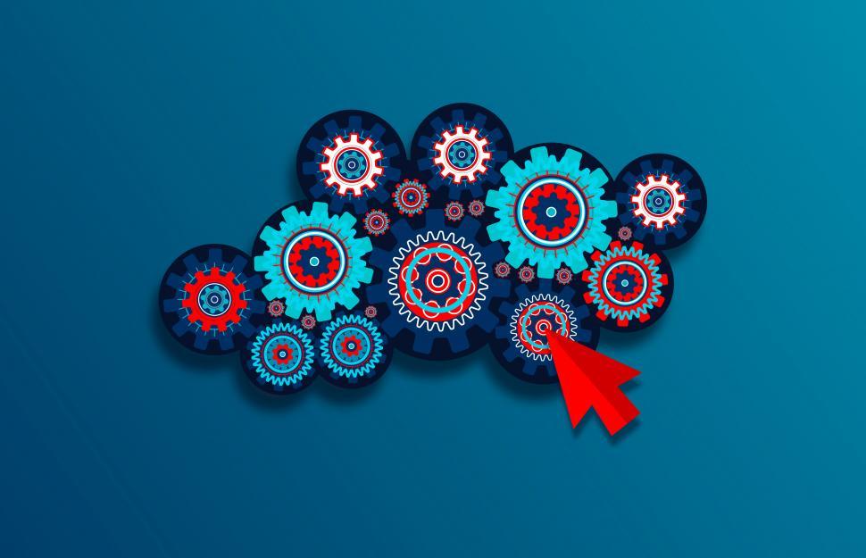 Free Image of Cogwheels - Abstract Background 