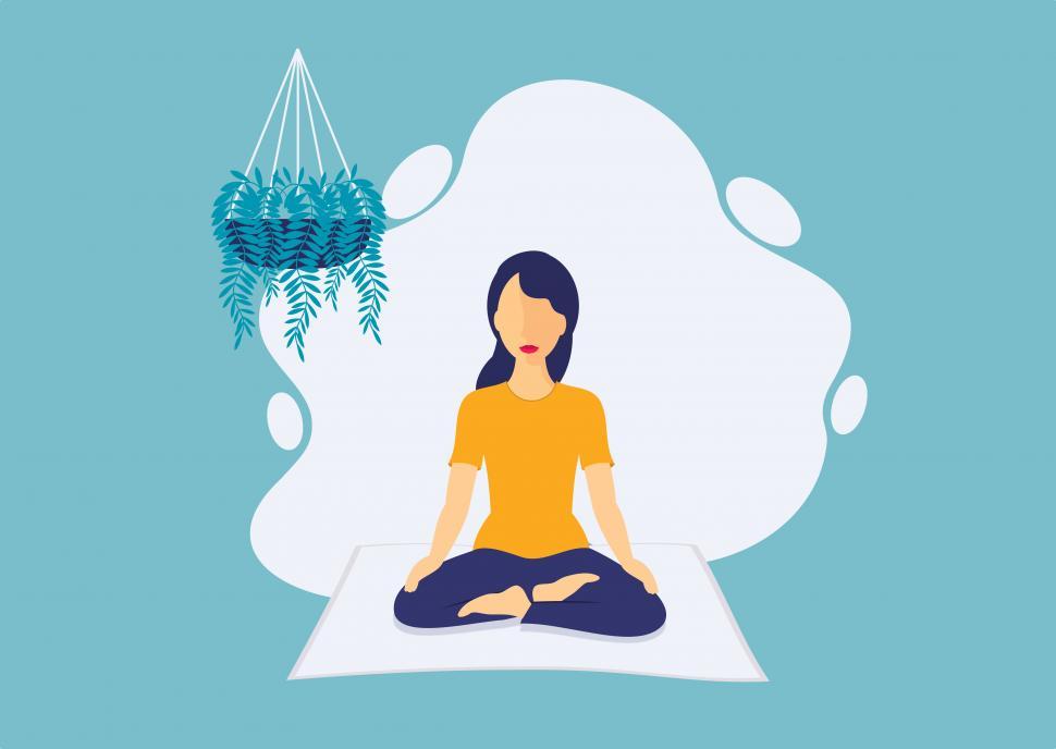 Free Image of Young Woman Meditating 