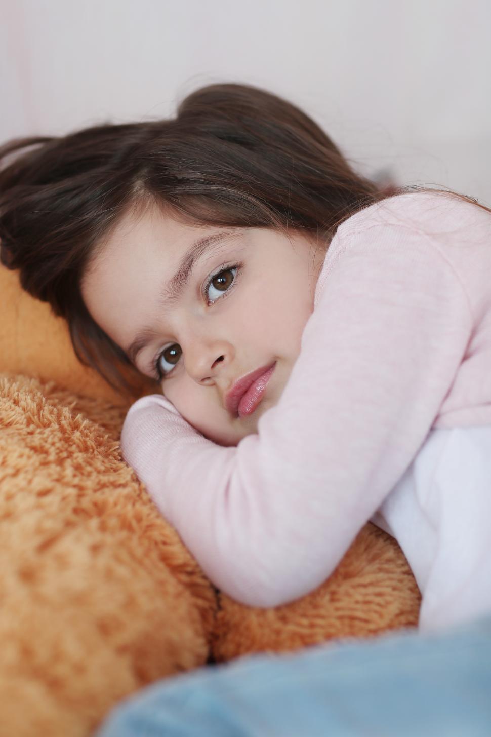 Free Image of Shy Child 