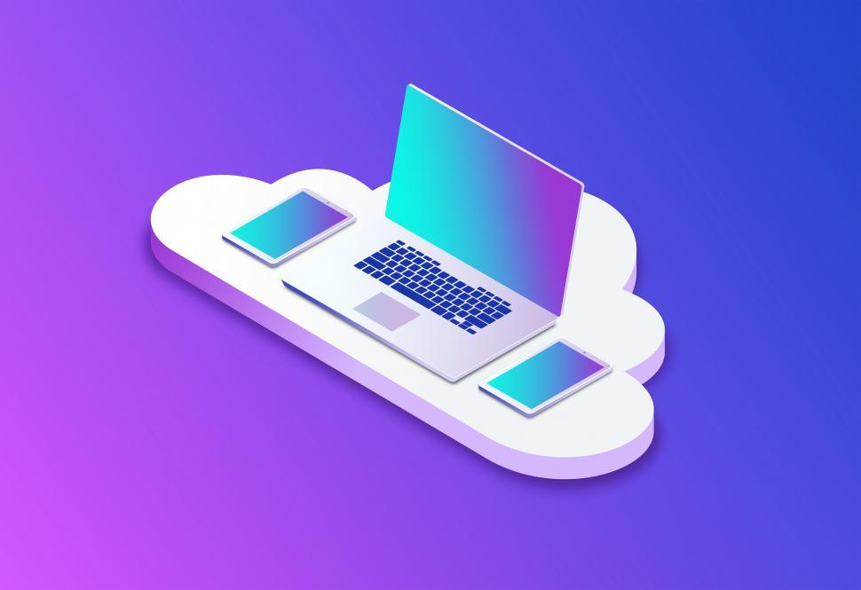 Free Image of Cloud Computing with Electronic Devices 