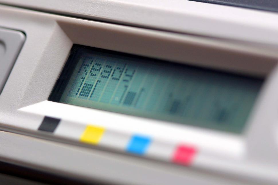 Free Image of Printer Display Screen 