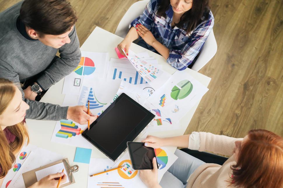 Free Image of People working in a group 