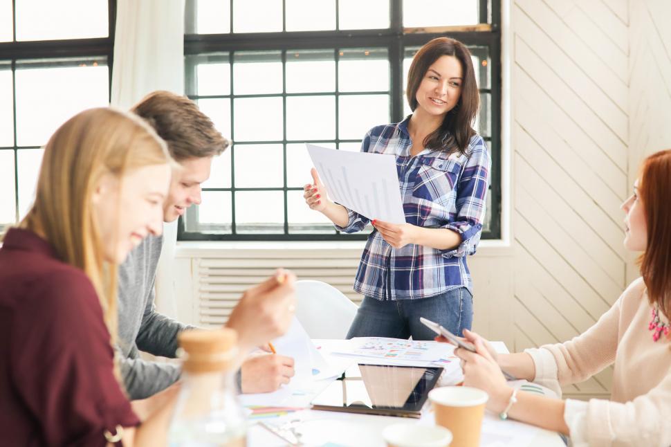 Free Image of People working together in the office 