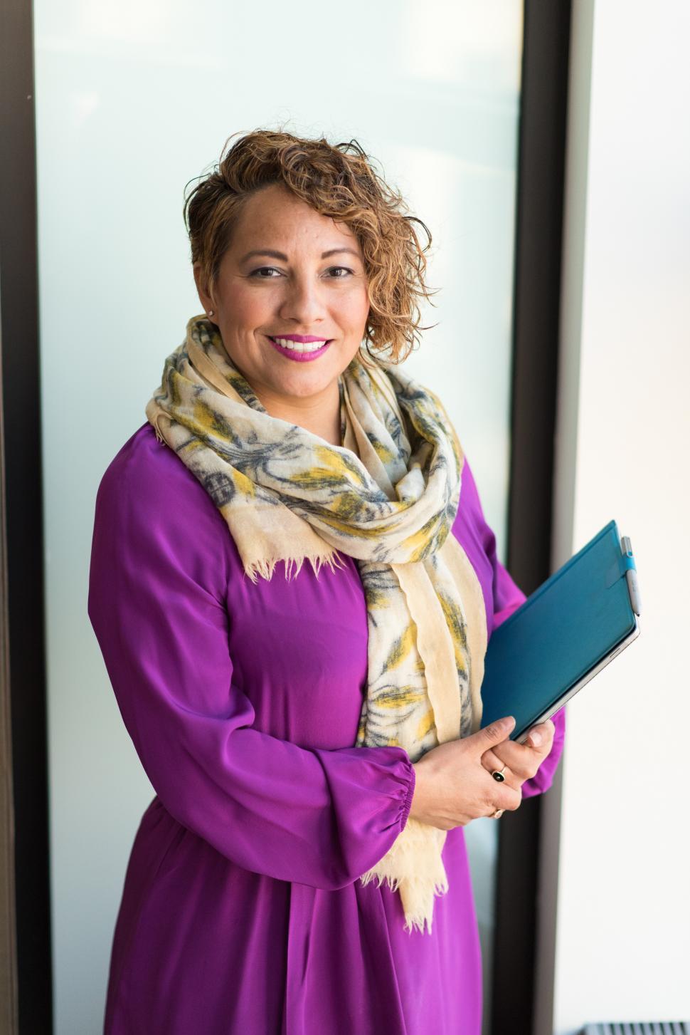 Free Image of Happy female professional - office portrait 