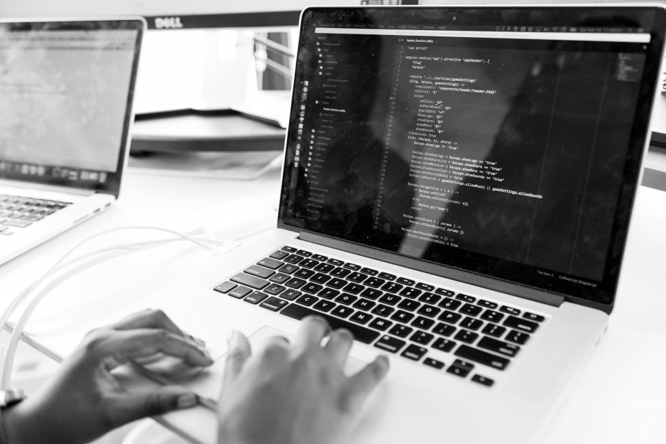 Free Image of Female hands typing on laptop keyboard 