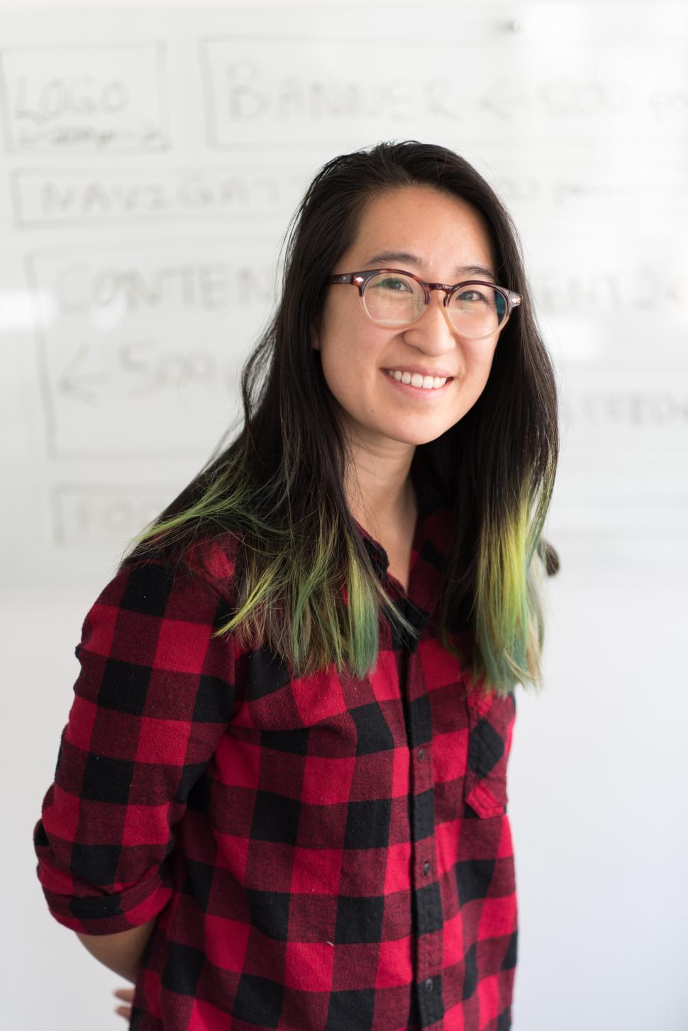 Free Image of Female professional smiling for camera 