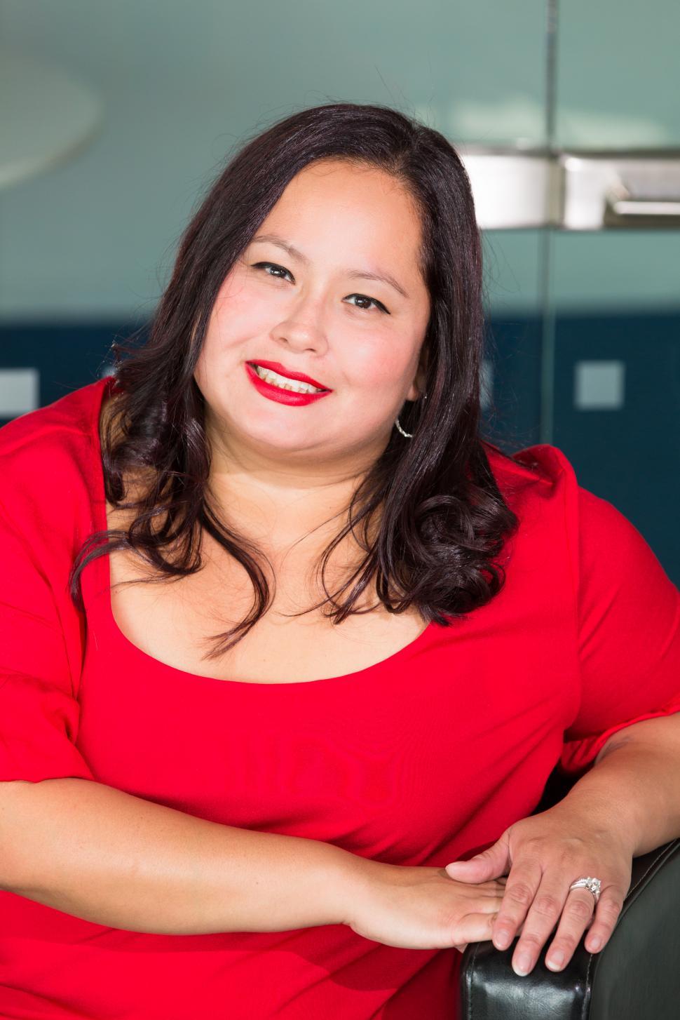 Free Image of Happy female professional in office 