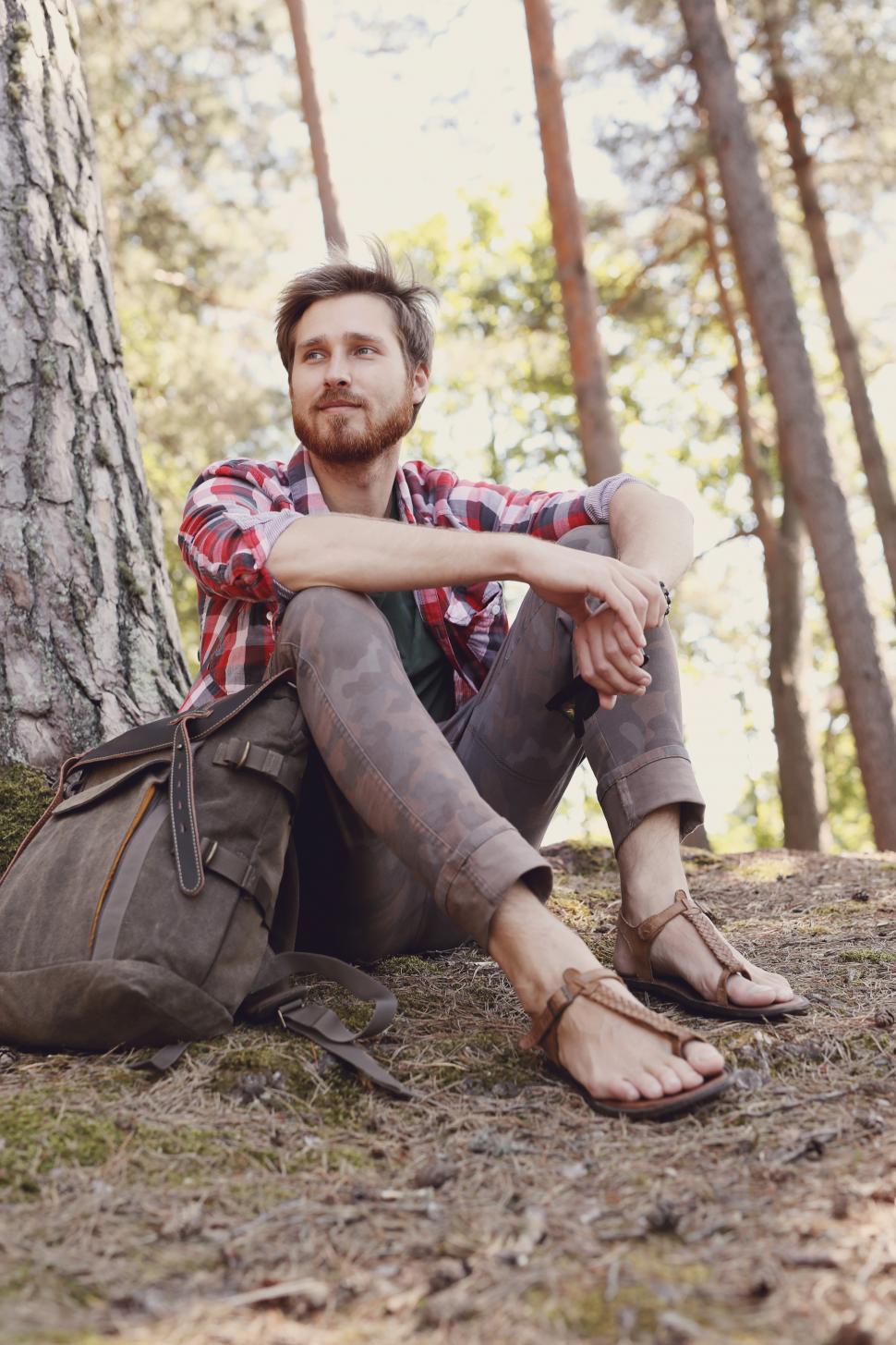 Free Image of Man in the forest 