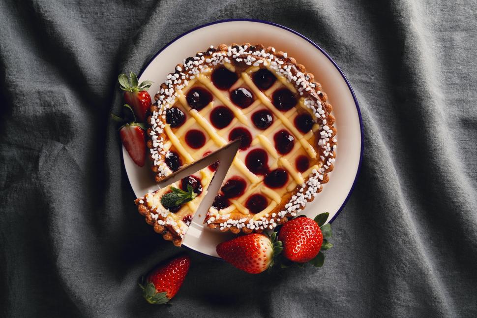 Free Image of Delicious pie or tart 