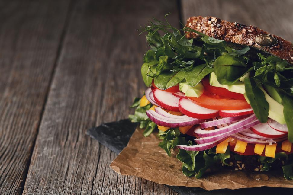 Free Image of Large Sandwich 