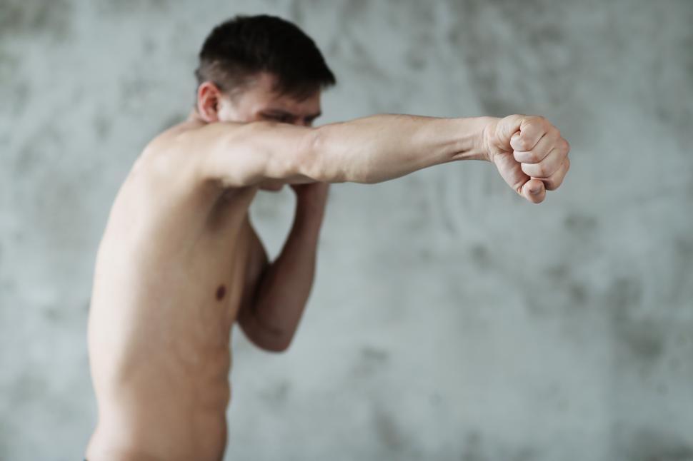 Free Image of Man punching 