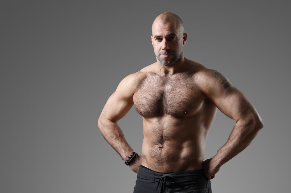 Free Image of Muscular shirtless man 