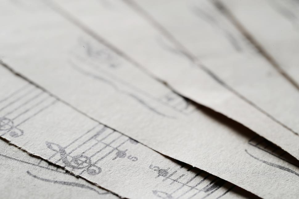 Free Image of Vintage sheet music 