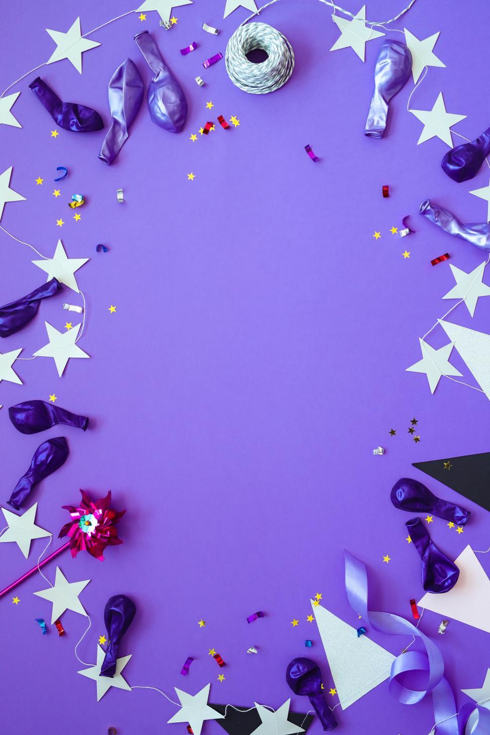 Free Image of Party objects background frame 
