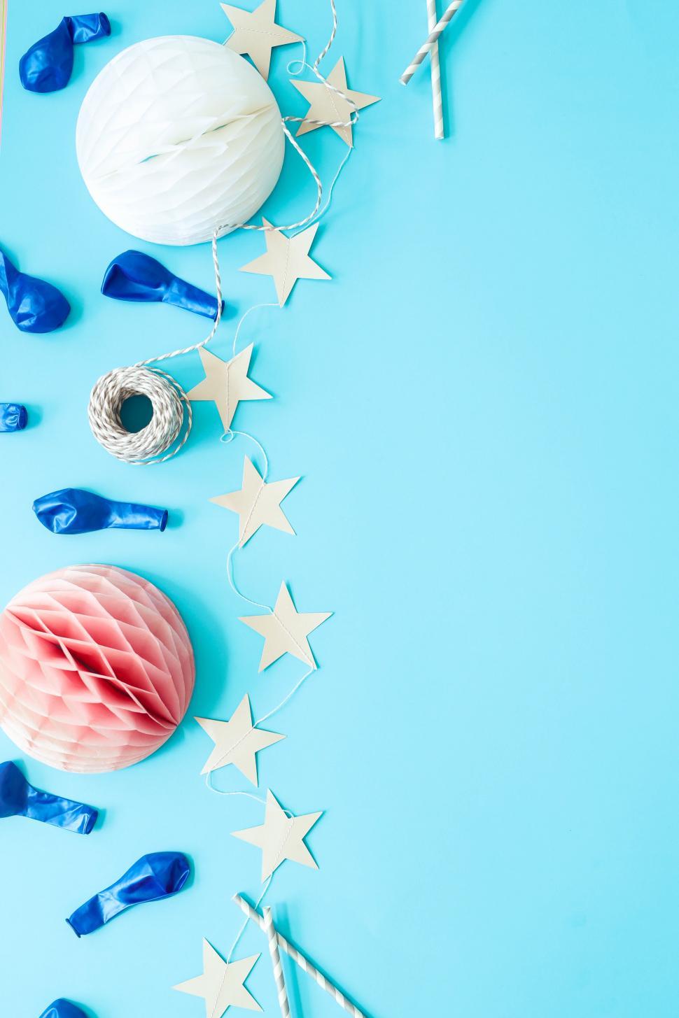 Free Image of Background. Party supplies and accessories.  