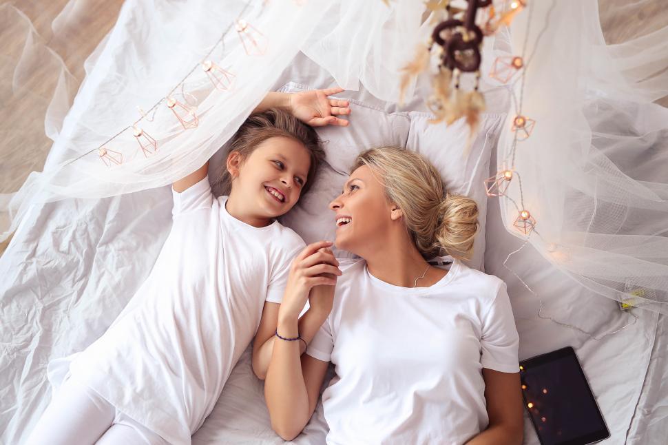 Free Image of Mother and Child Make Believe 