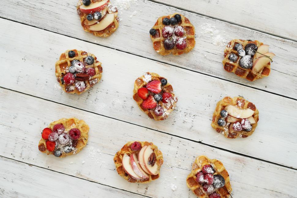 Free Image of Waffles of all kinds 
