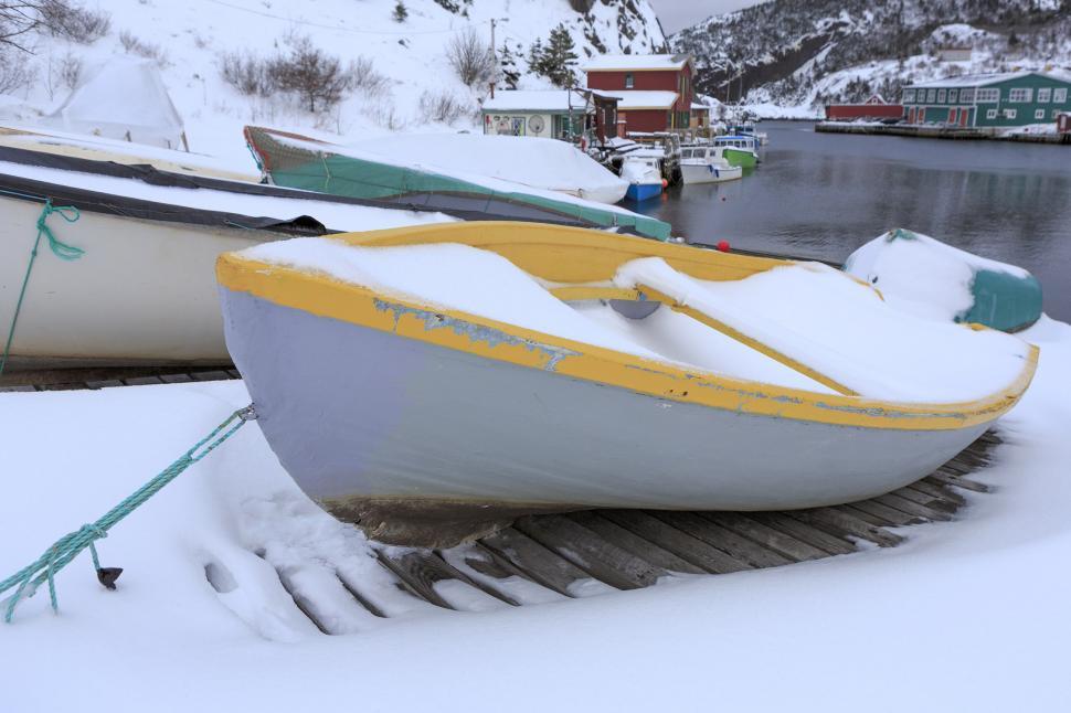Free Image of Fishing boats on slipway 