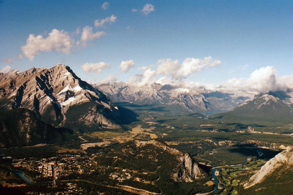 Free Image of Sulphur Mountain Summit View 