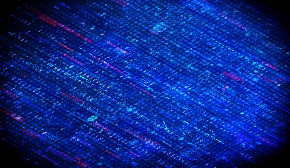 Free Image of Cyber Space Matrix - Abstract Technology Background 