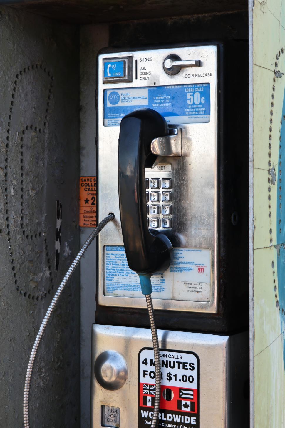 Free Image of Pay Phone Handset 