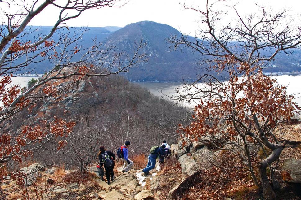 Free Image of Hiking Down The Mountain 