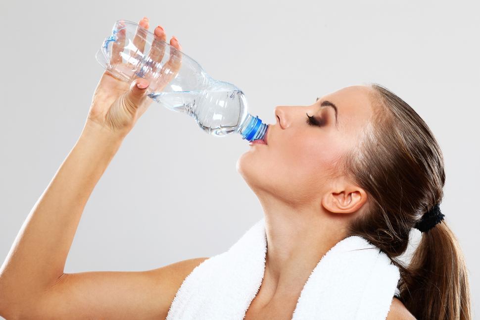 Free Image of Woman drinking water 