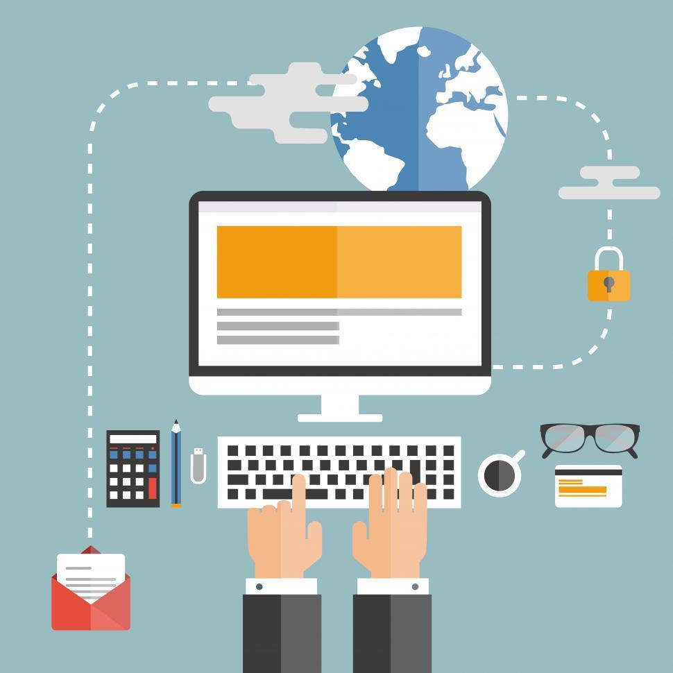 Free Image of Cloud computing concept	  