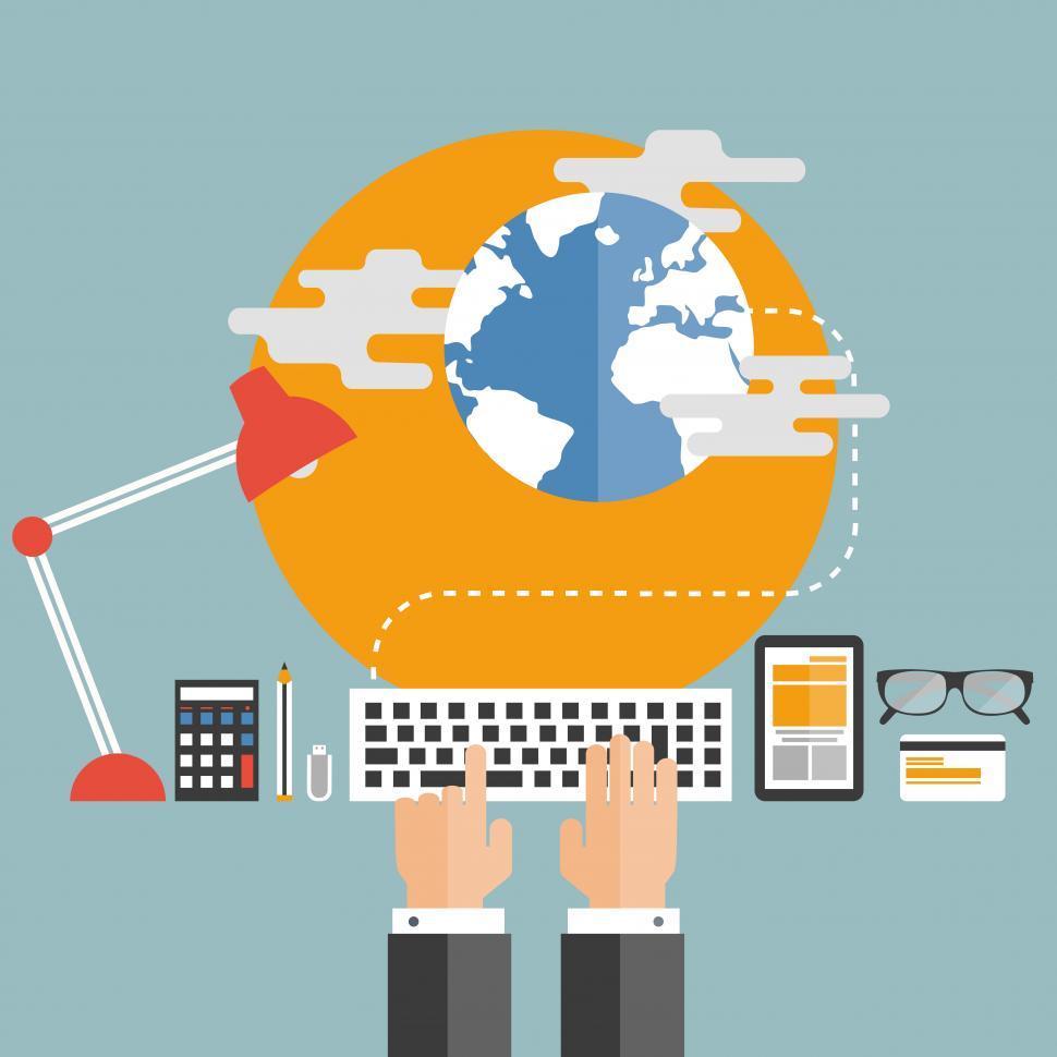 Free Image of Cloud computing concept	  