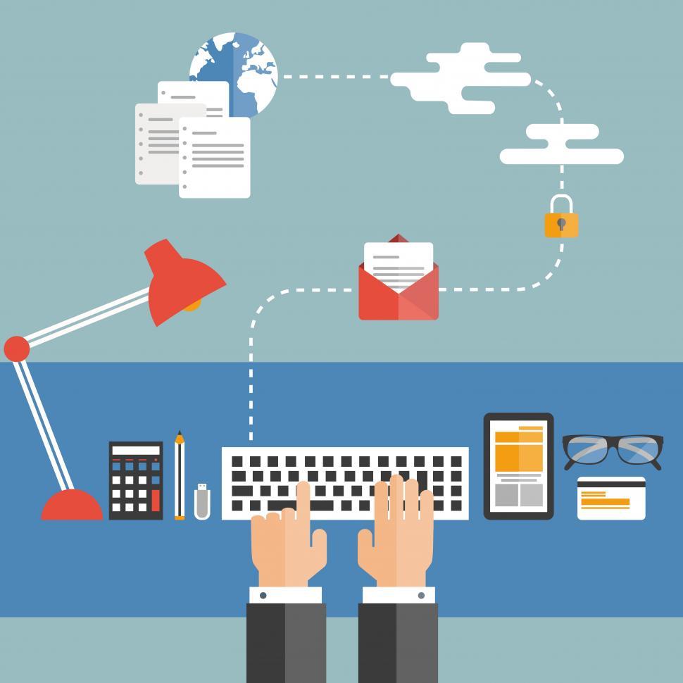 Free Image of Cloud computing concept  