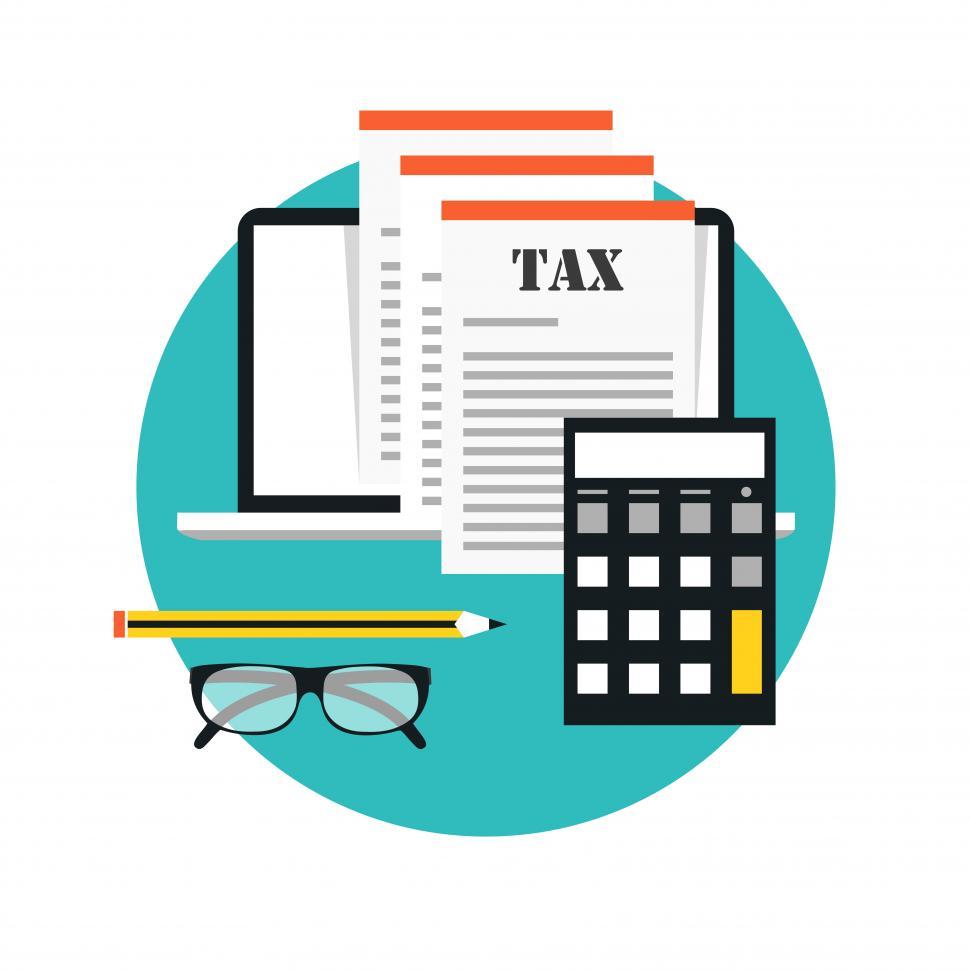 Free Image of Paying tax	  