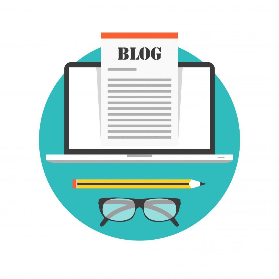 Free Image of Blogging concept  