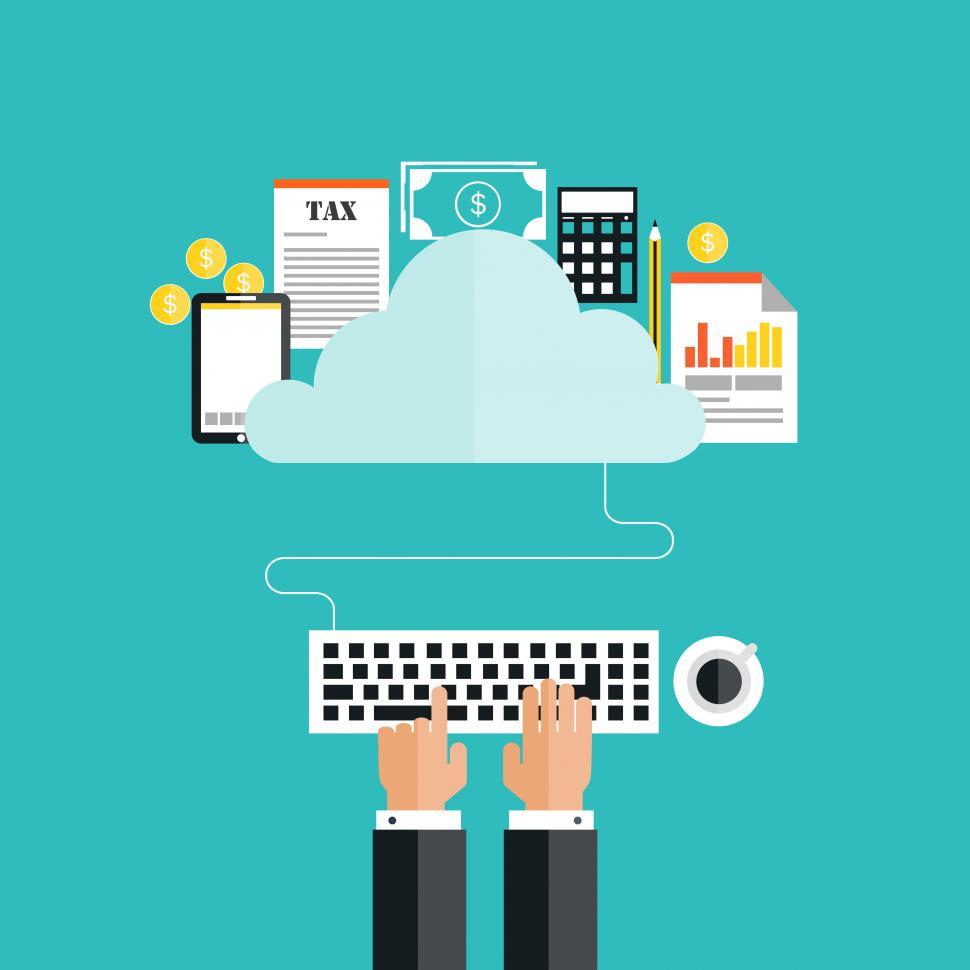 Free Image of Cloud computing concept	  