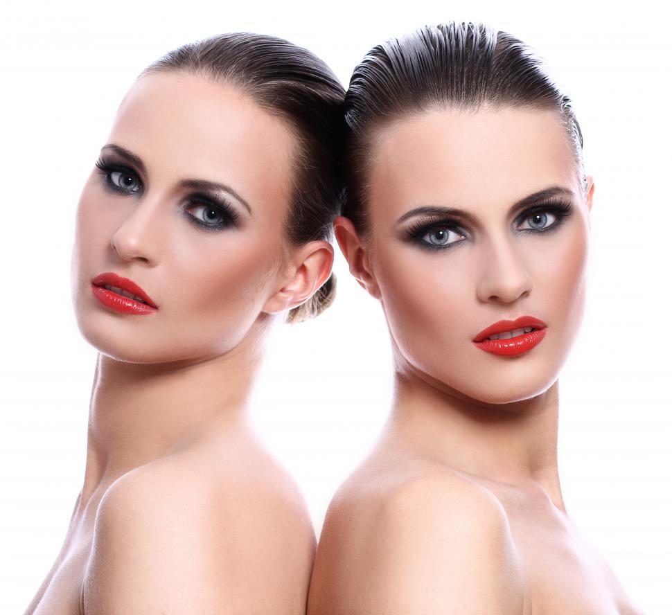 Free Image of Two women back to back 