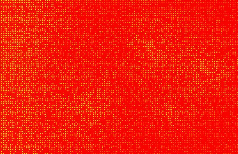 Free Image of Abstract Bright Orange Background - Small Yellow Squares on Oran 